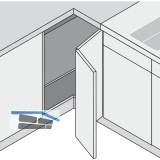 BLUM CLIP top Falttrscharnier 60, mit Feder, Schrauben