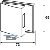 Gegenkasten Studio Arcos 24.220, Aluminium silber eloxiert