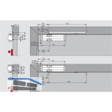 Trschlieer TS 90 Impulse EN 3-4, 1-flg. mit Gleitschiene, silber