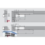 Trschlieer TS 90 Impulse EN 3-4, 1-flg. mit Gleitschiene, silber