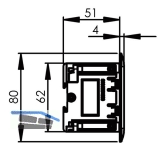 Einbau Steckdosenleiste EVOline Frame Dock Small 3xSchukosteckdose