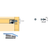 HETTICH VB 35/36 Einschraubdbel+M4 x 7,8 Gewinde, Spannma 6.7