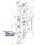 Elektro-Sicherheitsschloss EL 460, DM 35, Stulp 24 x 300 mm, Edelstahl