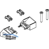 Endkappen zu Aluprofil MEC-3, schrg, alufarbig