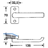 FSB Drckerlochteil 06 0634 002 - 8 mm, silber eloxiert