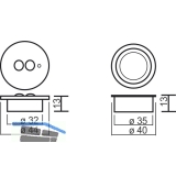 Funkfernbedienung 1-Kanal Set, max.500 Watt, 2000 mm Leitung-Euro-Flachstecker