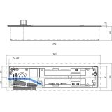 Bodentrschlieer GEZE TS 550 NV, EN 3-6 mit Feststellung 80-165