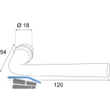 HRTNAGL Drckerpaar Sll, Ansatz 18 mm, verzinkt schwarz passiviert