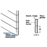 Standard Rollladenmatte, Breite 900 mm, Lnge 2400 mm, Euro Ahorn roh