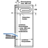 Standard Rollladenmatte, Breite 900 mm, Lnge 2400 mm, Euro Ahorn roh