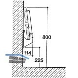 Konsole Sitzbank klappbar, Tragkraft 250 kg, feuerverzinkt