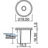 LED-Sensorschalter Touch-LED dimm, alufarbig, 12 V/DC, inkl. 6-fach Verteiler