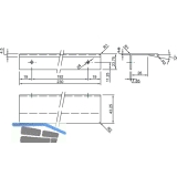 Ladengriff Alemo LA 192 mm, Breite 231 mm, ZN alufarbig