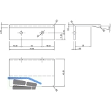 Ladengriff Alemo LA 32 mm, Breite 71 mm, ZN Edelstahl Effekt