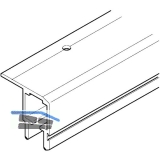 HAWA Multifold 30 Laufschiene Lnge 2500 mm, Aluminium farblos eloxiert