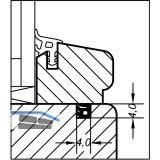 Glasleistendichtung AC 5587 D, Kunststoff braun