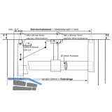 Schrankrohrlager Alexander - 80 x 12 x 40 mm, Zamak alufarbig