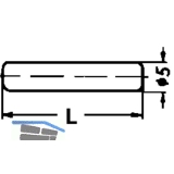 Steckbodentrger Stift, Bohr  5 mm, Lnge 24 mm, vernickelt, VPE 100 ST