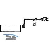 Zuleitung 2000, L 2000 mm, mit Eurostecker und Winkel-Anschlussstecker