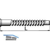 Verbindungsschraube, Innensechsk.4 mm u.Kreuzschl., L 50, 7, FE verzinkt