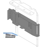 BLUM SERVO-DRIVE Aufnahmewinkel OBEN-vormontiertem Adapter, staubgrau verzinkt