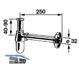 SOLIDO 5/4" x 32 mm Flaschensiphon