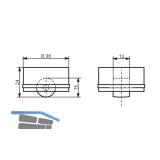 Roller-Mini soft, Rollen  15 mm, Bohr  36 mm, Kunststoff schwarz