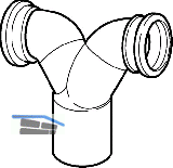 Geberit PE Doppelbogen f.Wandkl. 90 Grad