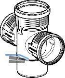 Geberit Abzw.2x PP-MD 87.5G d125/110/110