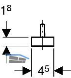 Geberit Ventilsieb in PP grau mit 5