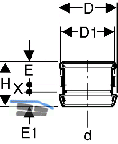 Geberit Silent-db20 Doppelsteck-Fixmuffe