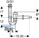 Geberit Rhrensiphon in PP weiss