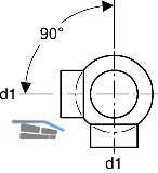 Geberit PE Doppel-Kugelabzweiger
