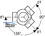 Geberit PE Abzweiger 3teilig
