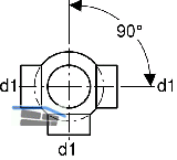 Geberit PE Abzweiger 3teilig d 110/110