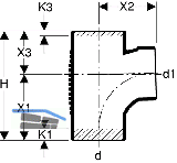 Geberit Silent-db20 Bogenabzweiger