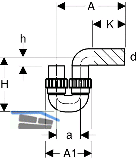 Geberit PE Siphon mit