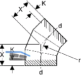 Geberit PE Bogen 45 Grad d 315 372045