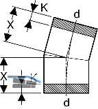 Geberit PE Bogen mit groem