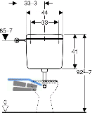 Geberit Splkasten AP127 tiefhngend