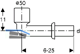 Geberit Anschlussbogen in PP d 50 fr