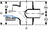 Geberit Silent-db20 Schachtabzweiger li