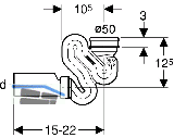 Geberit Urinal-Absaugsiphon f Taro Nova