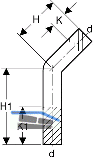 Geberit Mapress Edelstahl Passbogen