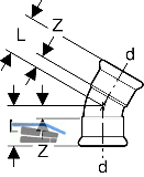 Geberit Mapress Edelstahl Bogen