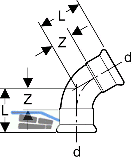 Geberit Mapress Edelstahl Bogen