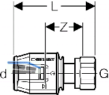 Geberit Push Fit berg. m berwurfmutter