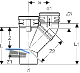 Geberit Parallelabzweig PP-MD d90/90