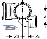 Geberit Abzw. PP-MD 87.5G d90/90/75 li