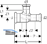 Geberit Mapress Messing T-Stck